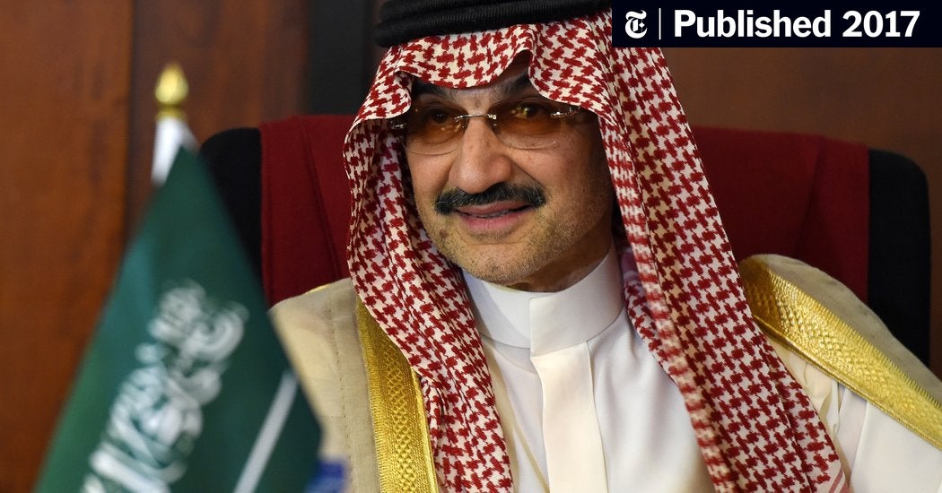 Saudi Arabia Arrests 11 Princes, Including Billionaire Alwaleed bin Talal (Published 2017)