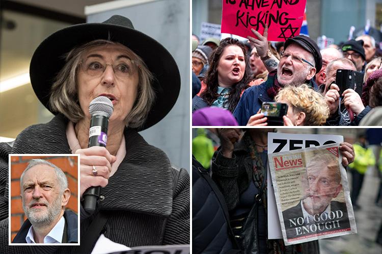 Maureen Lipman joins demo blasting Jeremy Corbyn over anti-Semitism